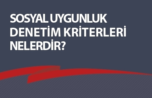 Sosyal Uygunluk Denetim Kriterleri Nelerdir?
